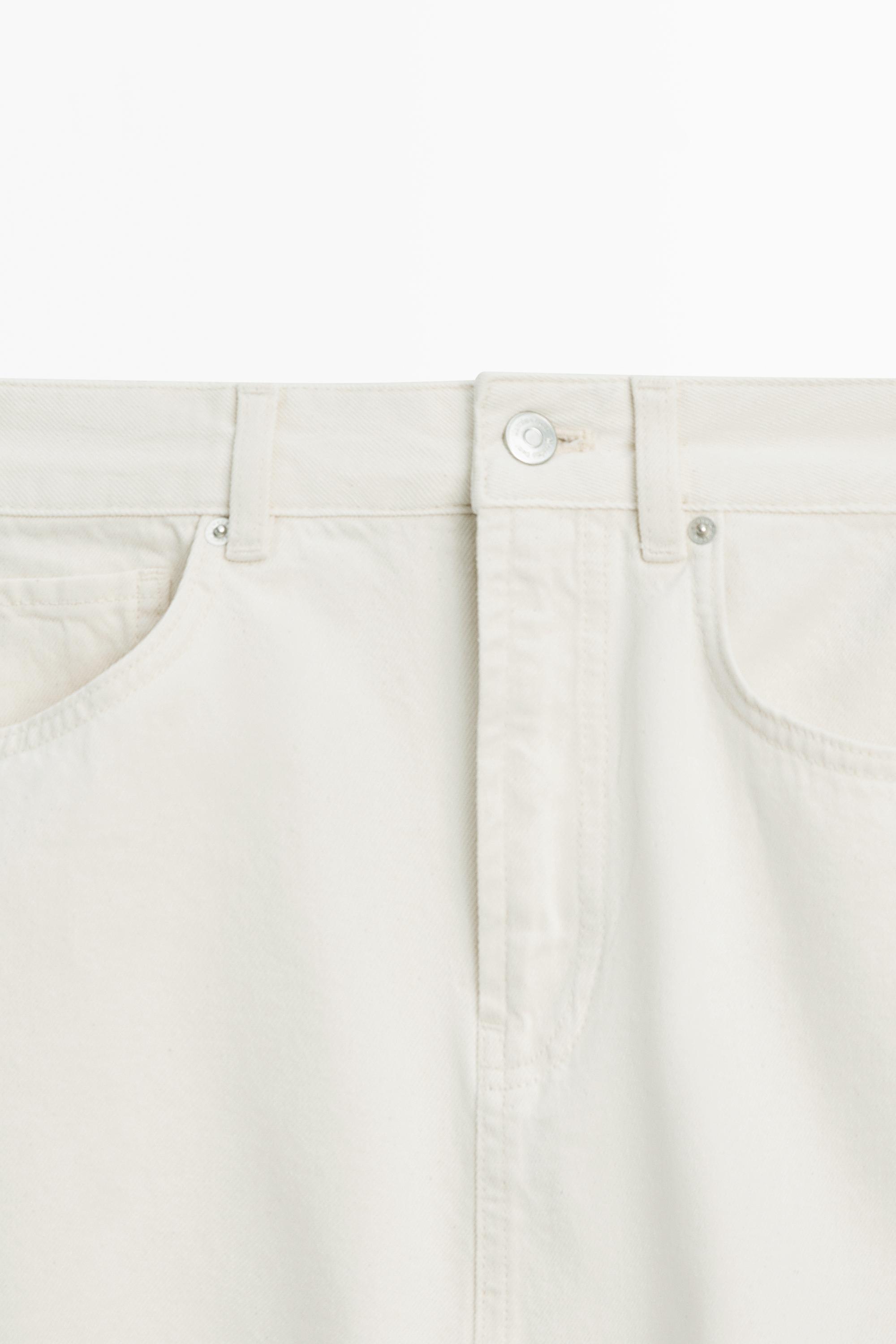 Jupe midi denim barrel fit